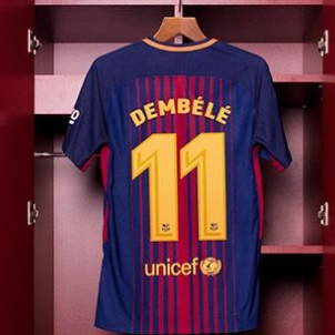 dembele shirt barcelona 2017-2018