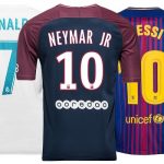 top 10 voetbalshirts met naam 2017-18