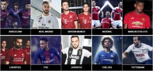 top 10 voetbalshirts 2018-2019