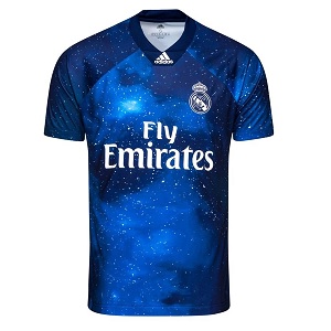 calorie Sturen Fragiel Real Madrid EA Sports Donkerblauw Voetbalshirt kopen? | 4e FIFA Shirt