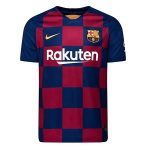barcelona geblokt shirt thuis rood blauw 2019-2020