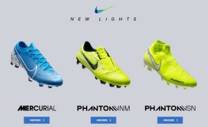 nike voetbalschoenen new lights blauw geel