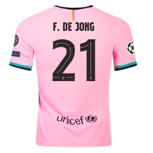Lucht geur ik draag kleding Frenkie de Jong Uitshirt Barca Roze 2020-21 kopen? - Voetbalshirtsdirect