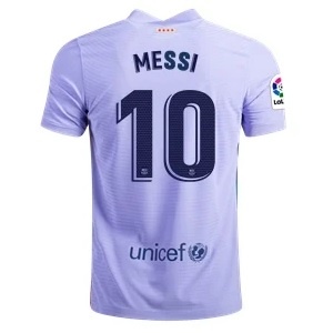 reguleren Versterken Vulkanisch FC Barcelona Uitshirt Messi 2021-2022 | Nike | Voetbalshirtsdirect.nl