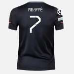 kylian mbappe 3de psg shirt zwart 2021-22