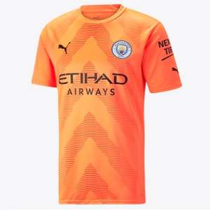 puma manchester city oranje keepersshirt 2022-23