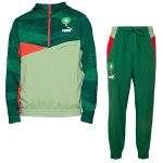 puma marokko graphic woven hoodie trainingspak 2023-2024 groen