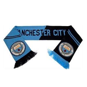 manchester city sjaal blauw