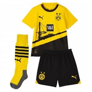 puma borussia dortmund tenue thuis kids 2023-24 puma borussia dortmund tenue thuis kids 2023-24