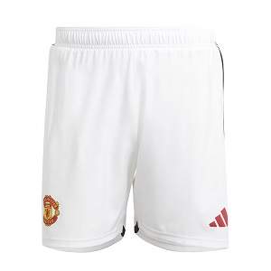 adidas manchester united broekje thuis wit 2023-24