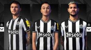 castore newcastle united shirts en tenues thuis 2023-24