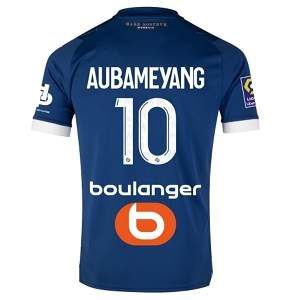 aubameyang marseille shirt uit blauw 2023-24