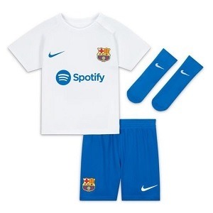 nike barca tenue uit minikit baby 2023-2024