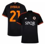 dybala as roma europees voetbalshirt zwart