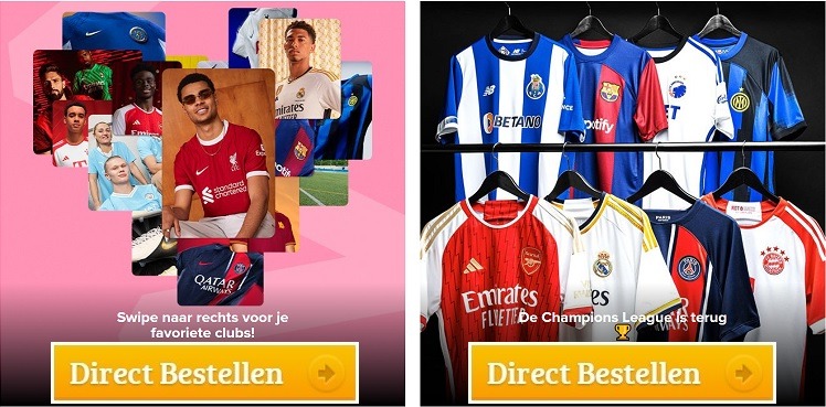voetbalshirts champions league 2024