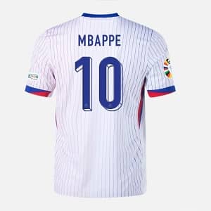 mbappe frankrijk shirt uit wit 2024-2025