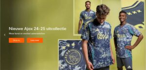 nieuwe ajax uittenues 2024-2025 met kunst