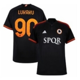 Lukaku AS Roma Voetbalshirt Europa Zwart
