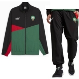 Puma Marokko Zwart Trainingspak Roodgroen